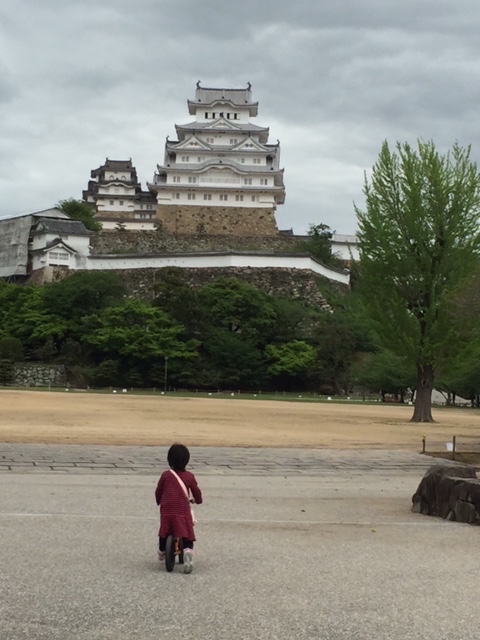 ちゃりと姫路城とめ